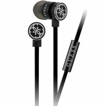 Guess GUEPWIBK 3.5mm Wired Headphones - Black and Silver