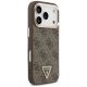 4. Guess 4G Triangle Logo MagSafe Case for iPhone 17 Pro - Brown and Gold