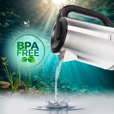 18. ELDOM CORDLESS KETTLE CS30 ACERO 20 L STEEL 1850-2200W TILTING LID, HOT PLATE, SWIVEL BASE