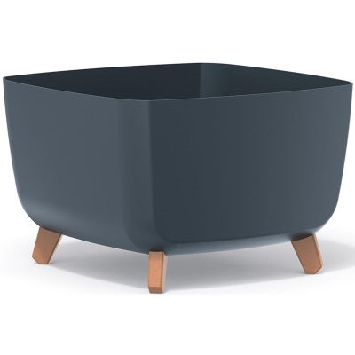 4. GRACIA SQUARE FLOWERPOT 24x24CM ANTHRACITE