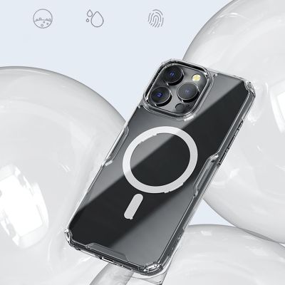 13. Nillkin Nature Pro Magnetic Case with MagSafe for iPhone 16 - Transparent & White