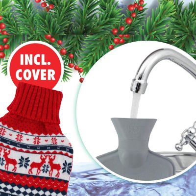8. RUBBER HOT WATER BOTTLE IN A COVER ALPINA 1.7L NORDIC