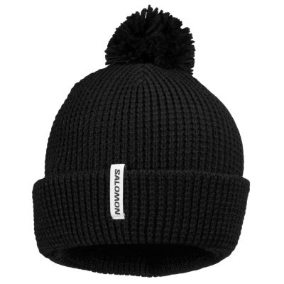 3. Salomon Pompom Beanie LC2937500 Black OSFA