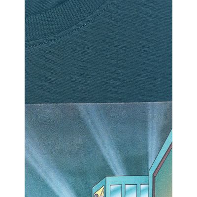 7. Boy's oversize printed T-shirt 4F 4FJRAW25TTSHM3061-46S