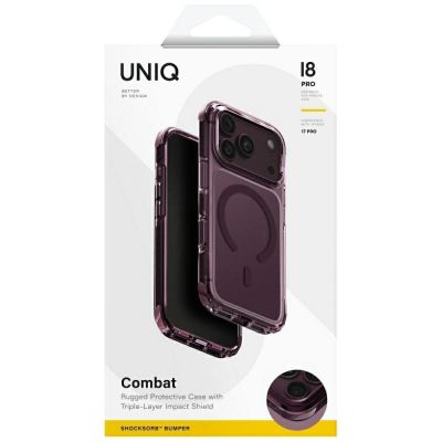 9. Uniq Combat Magclick Charging case for iPhone 18 Pro / 17 Pro - burgundy