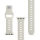 9. 3mk Silicone Watch Strap for Apple Watch 38/40/41 mm - white