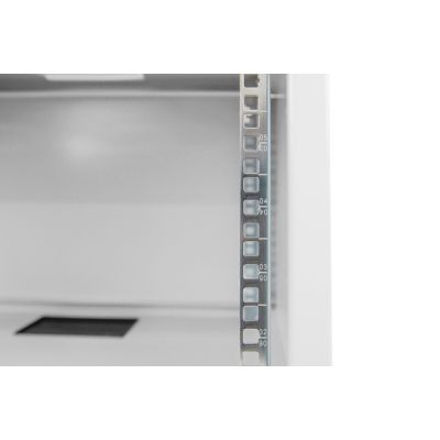 8. Digitus 19" 7U wall-mounted network cabinet 540x400, perforated door, gray, undivided, unassembled, 60kg
