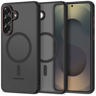 Tech-Protect MagCam MagSafe Case for Samsung Galaxy S26+ - Black and Red