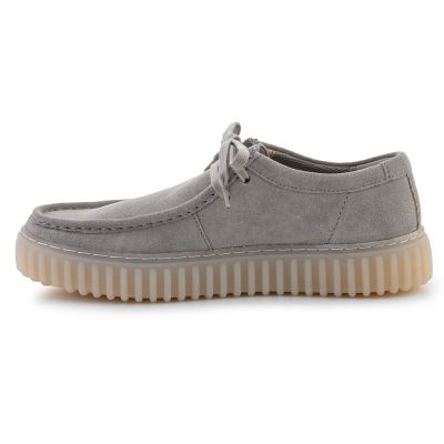 4. Clarks Torhill Lo 26182810 Light Gray Suede