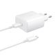 Samsung EP-TA845EWE 45W wall charger with USB-C cable Samsung EP-DW767JWE 45W 1.8m (OOB Bulk - replacement packaging) - white