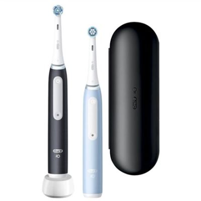 18. Braun Oral-B iO 3 Electric Toothbrush DUO BLACK & BLUE Set
