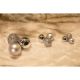 13. SET OF 100 SILVER BALLS