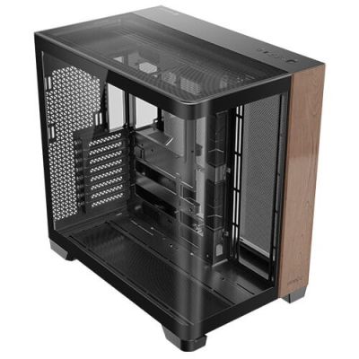 2. Antec C8 Curve Wood Full Tower Black, Clear, Wood