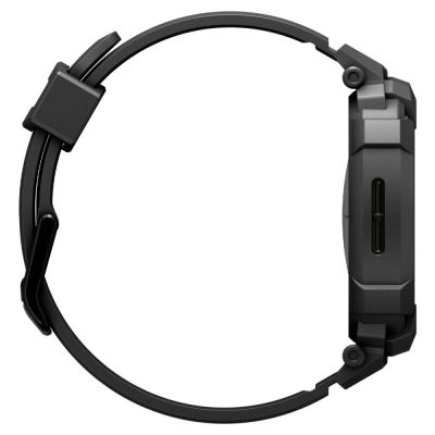 5. Spigen Rugged Armor Pro Strap for Samsung Galaxy Watch 8 44mm - Matte Black