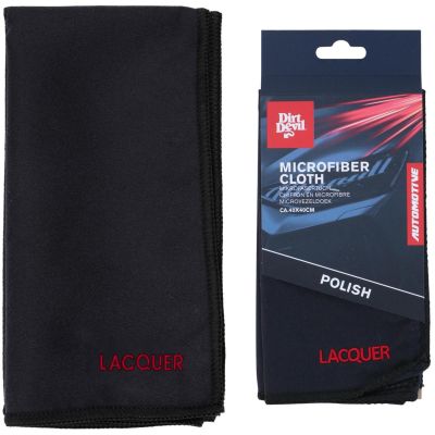 3. MICROFIBER CLEANING CLOTH POLISHING 40x40CM DIRT DEVIL BLACK