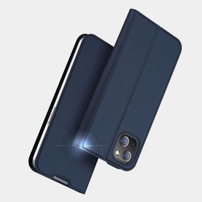 15. Dux Ducis Skin Pro Holster Flip Cover for iPhone 14 Plus blue