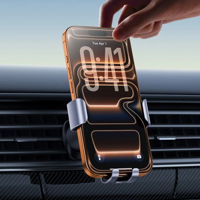 3. Baseus Metal Age Go gravity car holder for air vent - gray