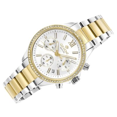 3. Giewont Sapphire Women's Watch Silver Gold GW3670-B4