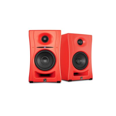 15. KALI AUDIOLP-UNF-R - Pair of Bluetooth monitor speakers. Multimedia speakers, red.