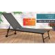 4. GARDEN LOUNGE CHAIR 185X57X31CM GRAY