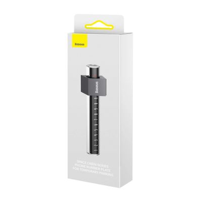 7. Baseus parking plate for the telephone number on the gray dashboard