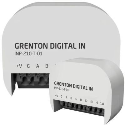 Digital input module (4 inputs) / supports 1-wire / flush-mounted / TF-Bus