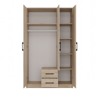 3. ROMANA WARDROBE 120X205 SONOMA WITH MIRROR