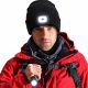 6. BLACK BEANIE WITH 4-LED HEADLAMP, 120 LM, 3 MODES, FOR OUTDOOR ACTIVITIES