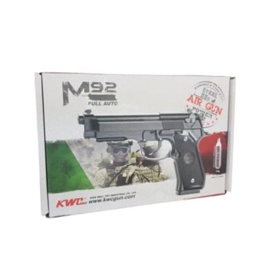 34. RANGER M92 FULL AUTO BLOWBACK air pistol, 4.5 BBs, 18 shots. KWC