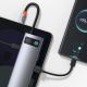 9. Baseus Metal Gleam 8in1 USB-C Hub - USB-C PD 100W 1x HDMI 4K 30Hz 1x SD and microSD card reader 3x USB-A 3.2 1xRJ45 - gray