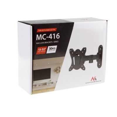 3. MACLEAN MOUNT FOR TV OR MONITOR MAX. VESA 100X100, 13-32", 30KG, BLACK MC-416