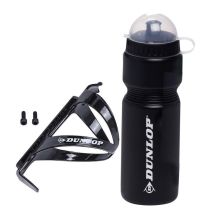 DUNLOP 750ML BICYCLE BOTTLE WITH CAGE BLACK