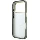 7. Guess IML Zebra Glitter Triangle Logo MagSafe Case for iPhone 17 Pro Max / 18 Pro Max - Silver