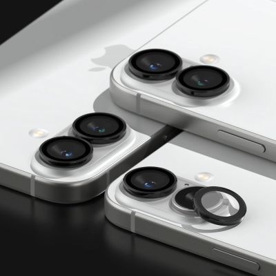7. Ringke Camera Frame Protector 2-pack for iPhone 16 / 16 Plus - Black