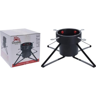 9. METAL CHRISTMAS TREE STAND 4 LEGS BLACK