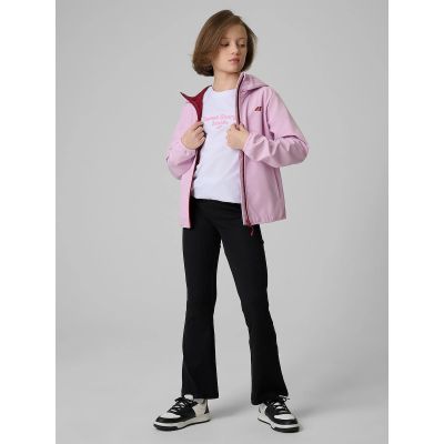 3. Girls' softshell jacket, windproof membrane 5000, 4F 4FJWSS26TSOFF478-47S