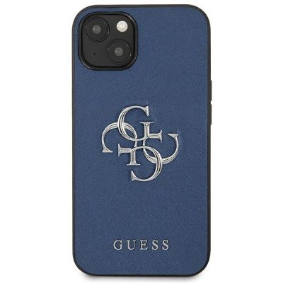 3. Guess GUHCP13SSA4GSBL iPhone 13 mini 5.4" blue/blue hardcase Saffiano 4G Metal Logo