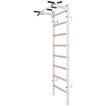 WOODEN AND METAL GYMNASTIC WALL BAR WITH BAR BENCHK 221W