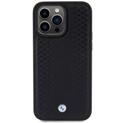 3. BMW Leather Diamond Pattern case for iPhone 15 Pro - black