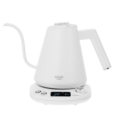 Adler AD 1349 electric kettle white with long spout 1.0L