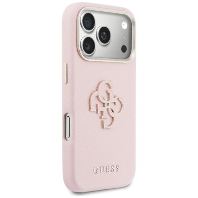 4. Guess FW Resin Logo Case for iPhone 17 Pro - Pink