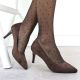 6. Chocolate suede women's pumps, Sergio Leone 1336