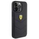 4. Ferrari Quilted Metal Logo case for iPhone 15 Pro Max - black