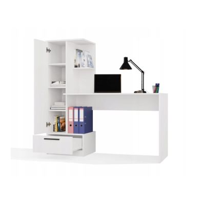 6. COSMO WHITE DESK + SHELVING SET
