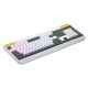 4. Hator Icefall white membrane gaming keyboard (black and white keys)