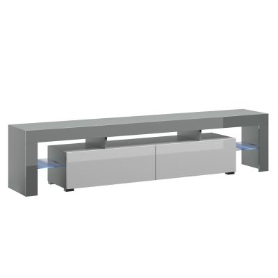 4. TORO 200 TV cabinet, gray/white gloss