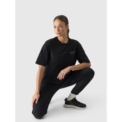 3. Women's oversize printed T-shirt 4F 4FRSS24TTSHF2089-20S