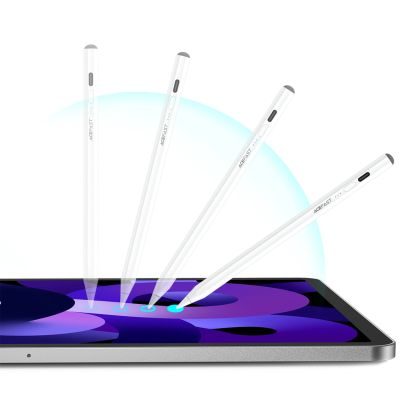 5. Acefast V2 Capacitive Stylus for iPad with 2 Interchangeable Tips - White