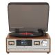 8. Denver MRD-52 Retro Stereo with Light Wood Turntable
