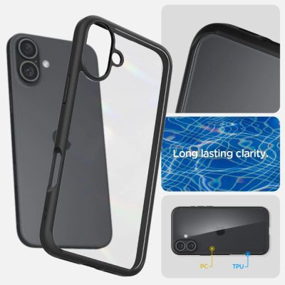 11. Spigen Ultra Hybrid iPhone 16 Case - Matte Black